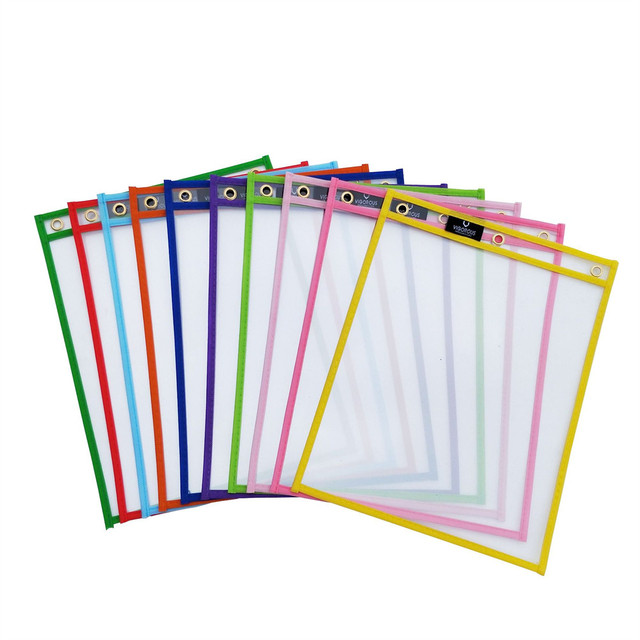 Plastic Sleeves Sheet Protectors  Pvc Reusable Dry Erase Pockets